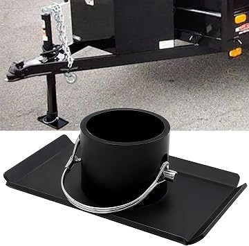 Trailer Jack Foot Plate with pin Base Fit for Camp Trailer,Boat Hitch,Camper,RV,A-Frame Boat,etc