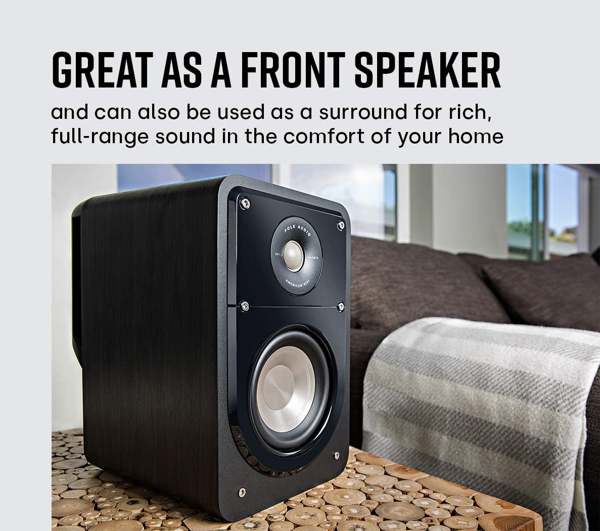 Featured Product Polk Audio Signature Series S15 Bookshelf Speakers (Pair, Black) – 5.25” Driver, Surround Sound, Power Port Technology, Detachable Magnetic Grille (Discontinued by Manufacturer)