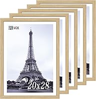 Vista 82 de VCK Marco para póster con plexiglás pulido, juego de 5 formatos horizontal y vertical, incluye piezas metálicas para colgar, 18 x 24 pulgadas
