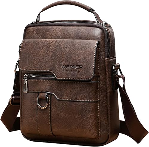 Miniatura 7 de Bolsa de mensajero para hombre, de piel sintética, bolsa de hombro, bolsa de viaje, bolso de hombre, bolso casual, bolsa de mano con personalidad,