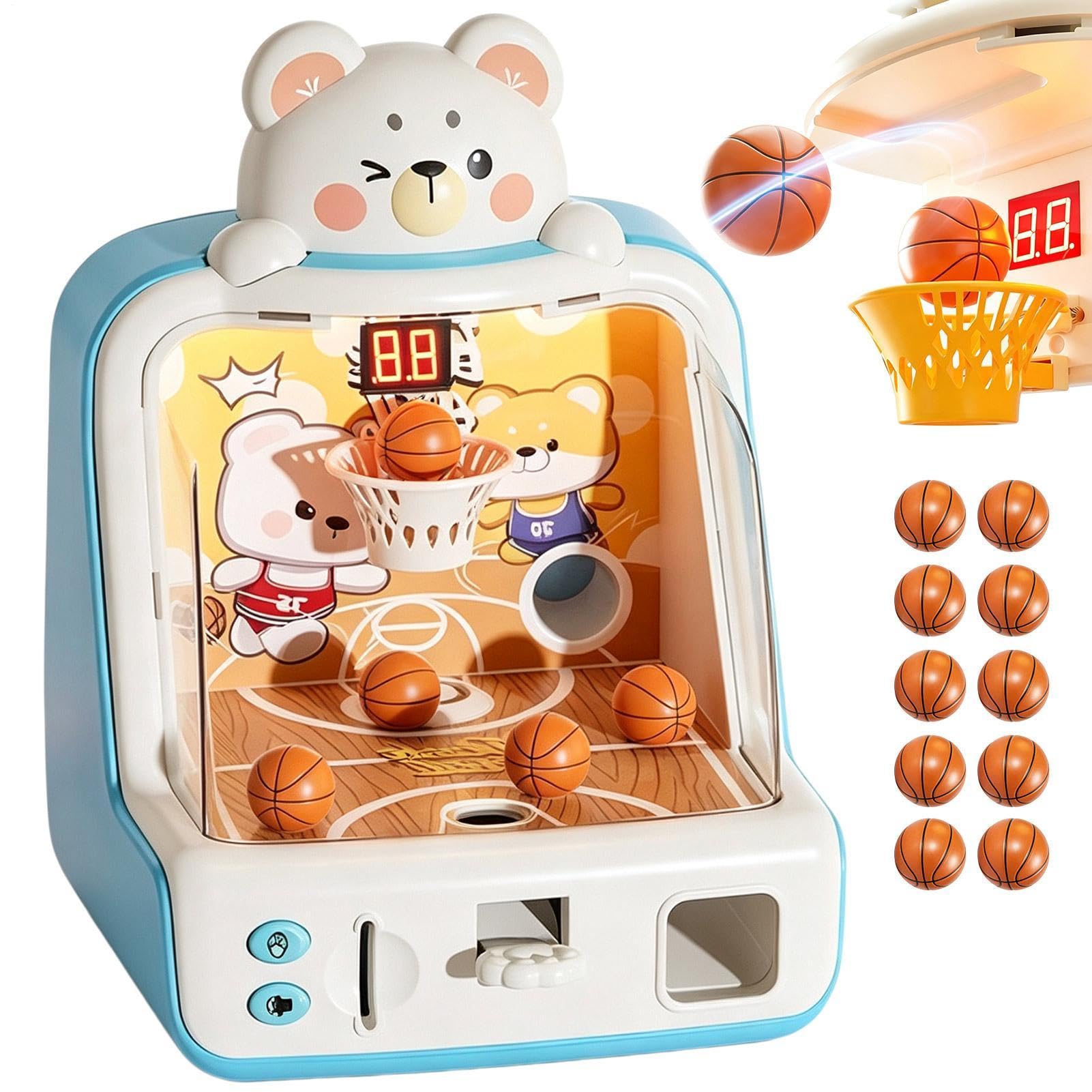 Giochi di Basket per Bambini Mini giocattoli sportivi con palla, e musica