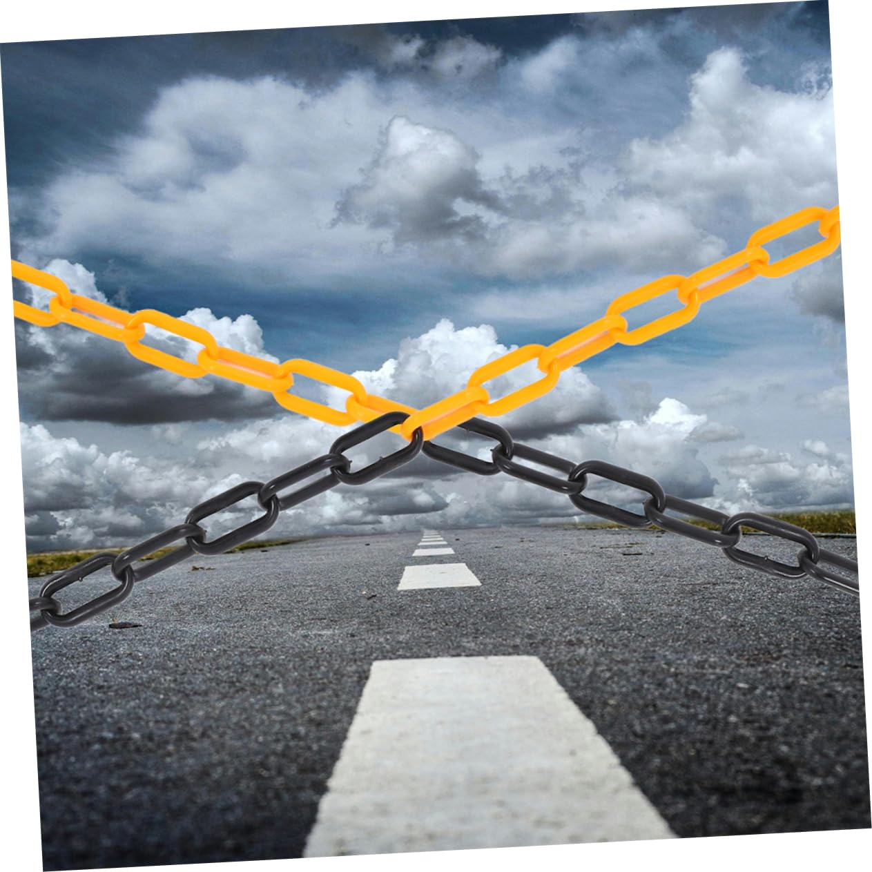 Plastic Safety Chain Barrier Halloween Chains for Crowd Control Parking Barrier