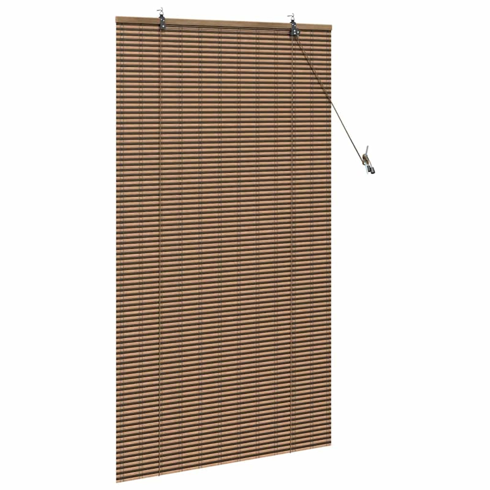 Gecheer Store plissé en bambou - 100 x 160 cm - Pare-vue - Protection solaire - Marron