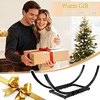 Vista 9 de Soporte de leña curvado para leña: Soporte de leña pequeño resistente de 30 pulgadas para chimenea interior - Soporte de madera para exteriores