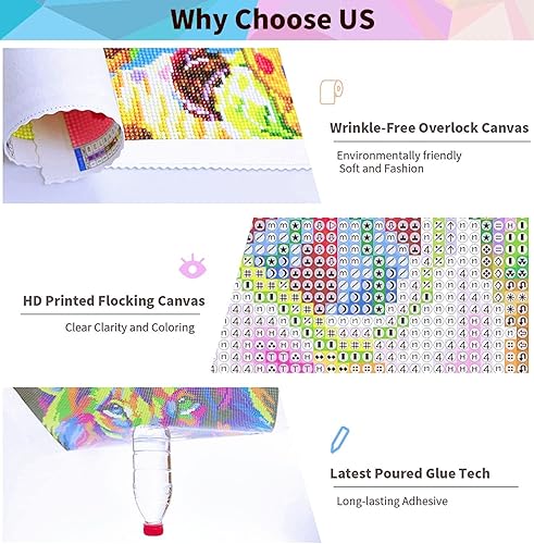 Miniatura 3 de SXSJEIOU Kits de pintura de diamante 5D Moana para adultos, arte de diamantes de bricolaje, kit de manualidades de bordado completo para decoración