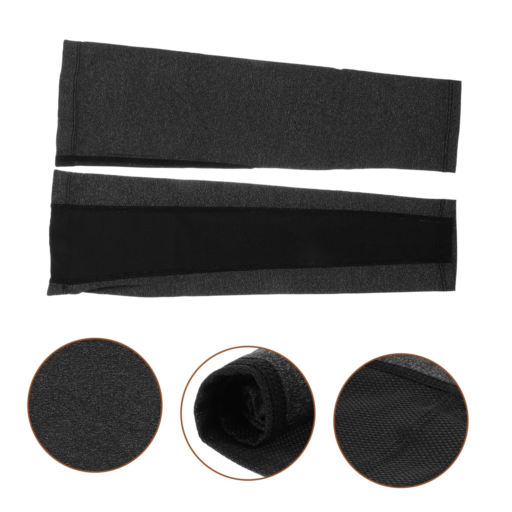 TOYANDONA Manga de protección Solar Cubrir Mangas de Brazo de protección Solar UV Solar Flexible de Brazos Mangas Protectoras de Brazo para Hombre Nylon Negro