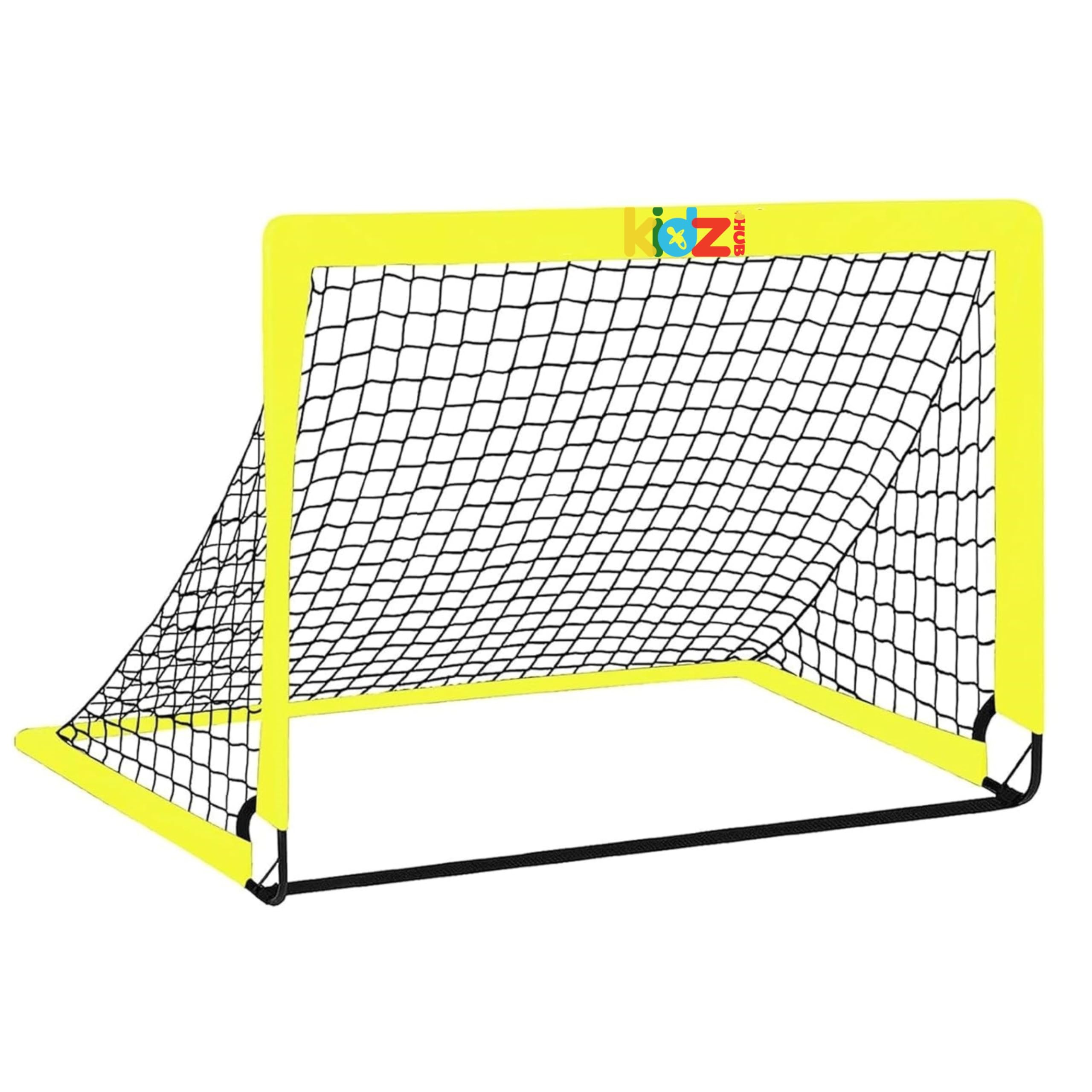 Kidzhub Portable Easy-Setup- Football Soccer Hover Hocky Goal Post with Carry Bag 4 Feet x 3 Feet for Kids and Junior (Pack of 1)