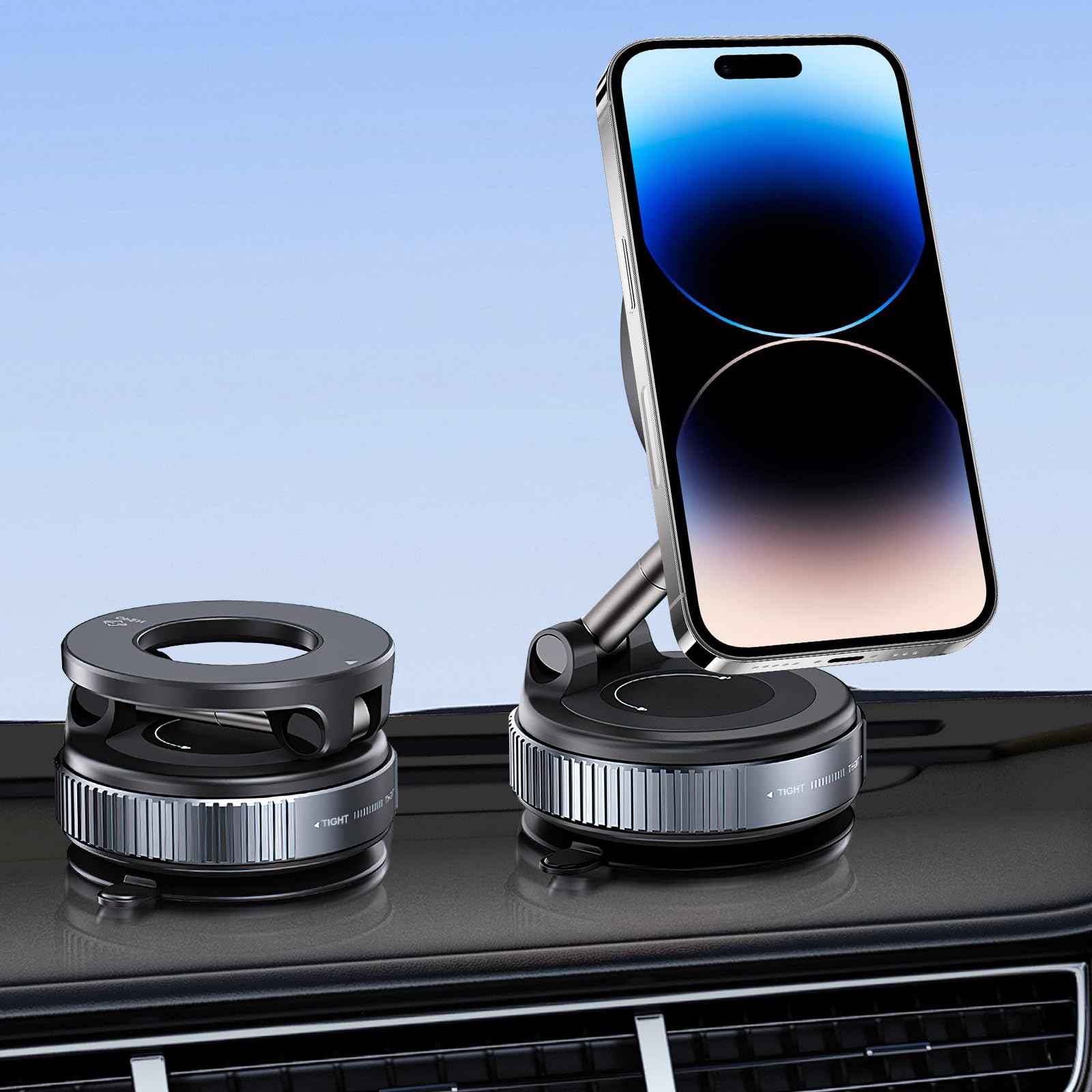 Fantsccy Support Telephone Voiture 3 In 1 Porte Telephone Voiture Ventouse Socle Telephone