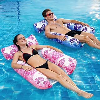 Hängematte Pool Wasserhängematte, 2 Stück Luftmatratze Pool Erwachsene