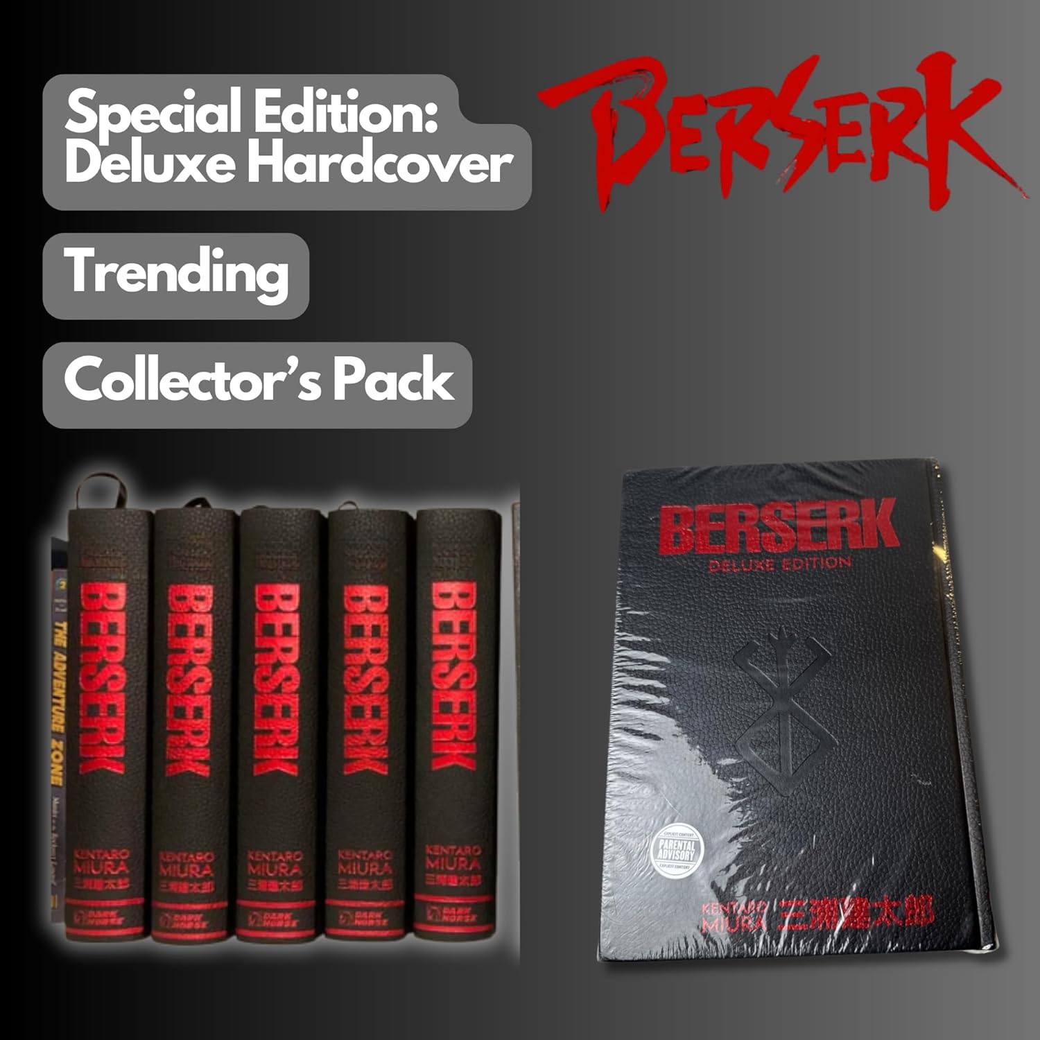 Berserk Deluxe Hardcover Manga Collection Volumes 6-10 | Deluxe Hardcover Edition | Manga Collection by Kentaro Miura | English Language Box Set | Dark Fantasy Masterpiece | Special Edition [hardcover] Kentaro Miura [Apr 01, 2025]      Paperback – April 1, 2025