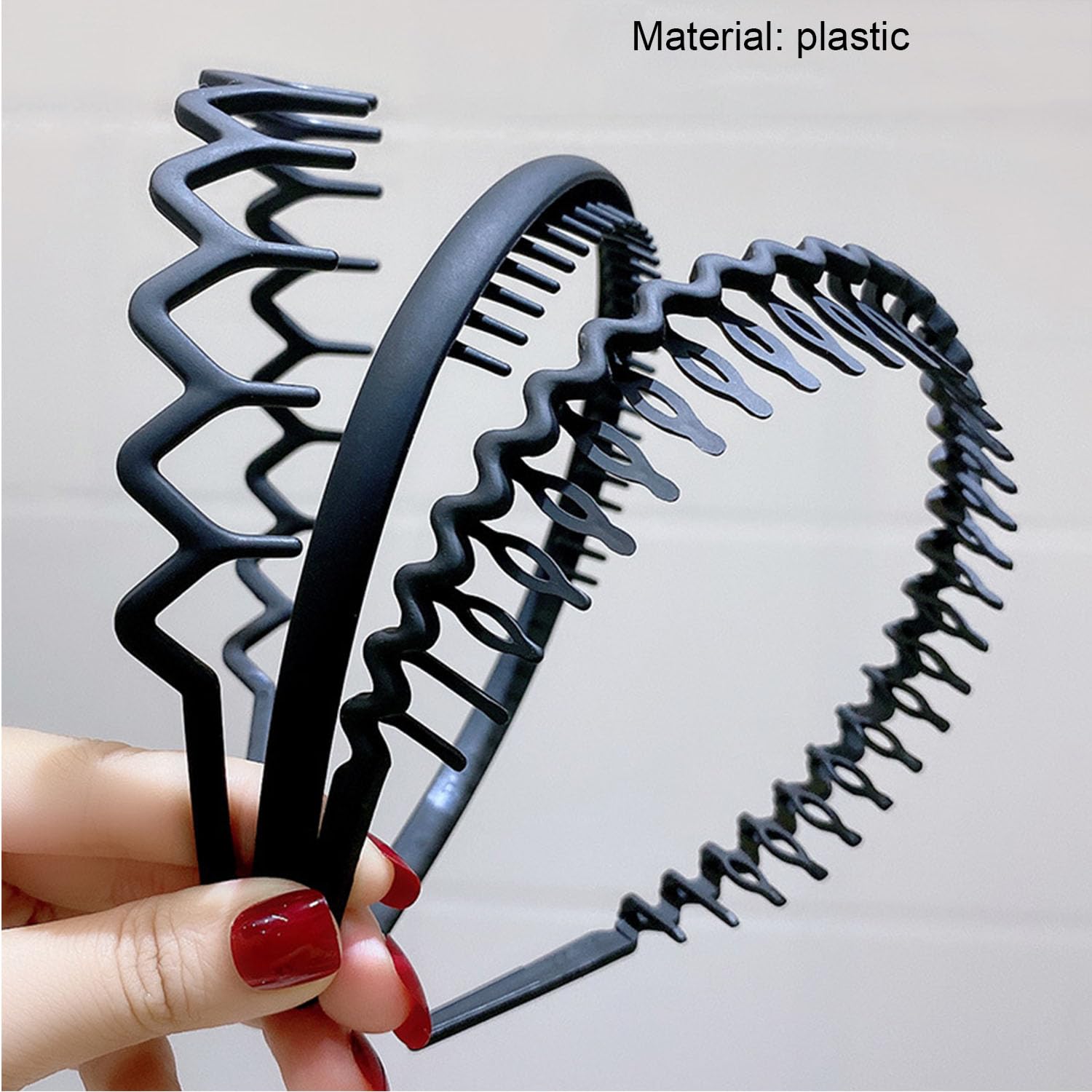 6pcs Fasce Per Capelli In Metallo - Unisex, Antiscivolo, Per Sport E Moda, Regolabili - Foto 13