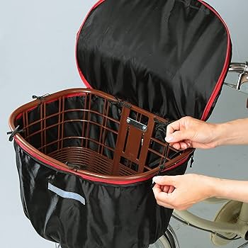 前かごカバーかぶせタイプ(黒，赤2枚) 後カゴカバーかぶせタイプ(黒，赤２枚) Amazon | サギサカ(SAGISAKA) 自転車 カゴカバー 前かごカバー