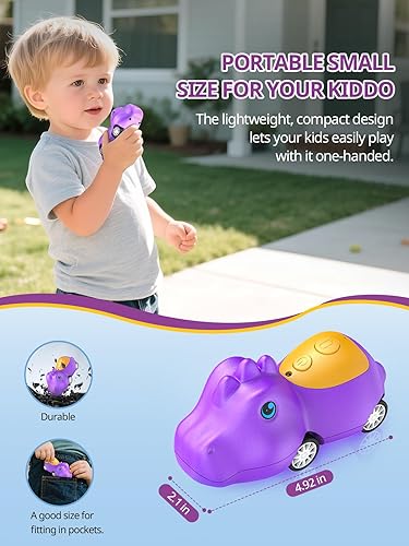 Miniatura 13 de Walkie Talkies para niños recargables, juguetes para niños y niñas de 3 a 12 años, paquete de 3 radios de 2 vías de largo alcance, regalos de Jardín