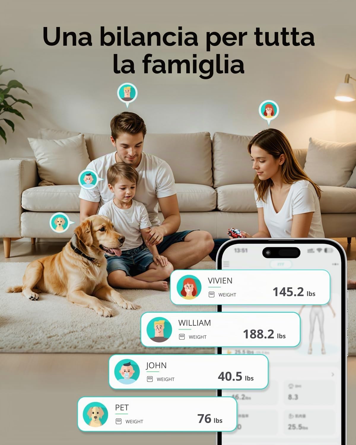 eufy C20 Bilancia pesapersone intelligente, bilancia digitale per grasso corporeo, grande display TFT, Bluetooth, 16 letture per peso, BMI e così via, multi-modalità, alta precisione
