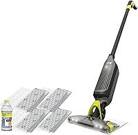 Vista 9 de Shark VACMOP - Trapeador de vacío inalámbrico para suelos duros, incluye 2 almohadillas VACMOP desechables y una solución VACMOP de 12 onzas, gris