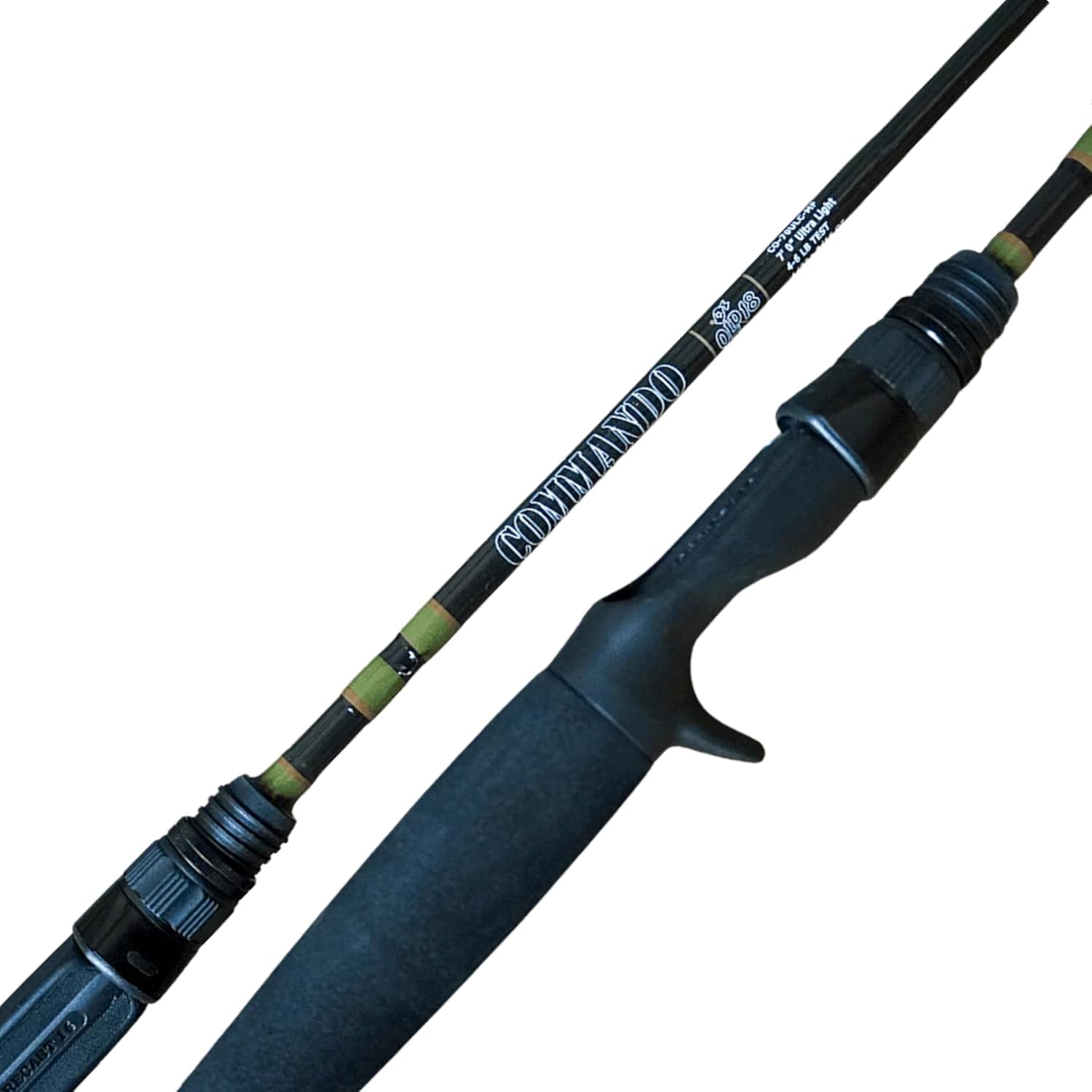 Old 18 Ultra-Light Casting Rod - USA Made BFS Rod - 40 Ton Graphite Blank with EVA Grip, D-1 Sea Guides gs - Premium One-Piece Fishing Pole for Precision Anglers
