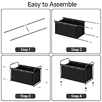 Vista 8 de StorageWorks Caja de juguetes con ruedas para niños, baúl y organizador de almacenamiento de juguetes extra grande de 200 litros, caja de juguetes