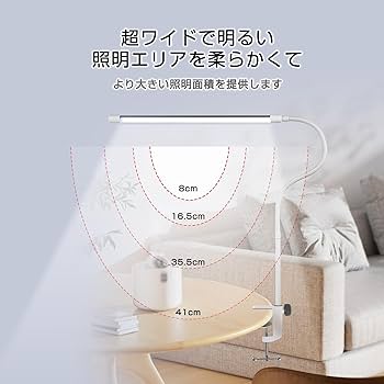 Amazon.co.jp: デスクライト 卓上/クリップ/クランプライト LED電気