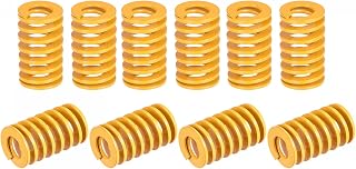 uxcell 3D Printer Die Spring, 18mm OD 30mm Long 10pcs Spiral Stamping Light Load Compression Mould Die Springs for 3D Printer Electric Part, Yellow
