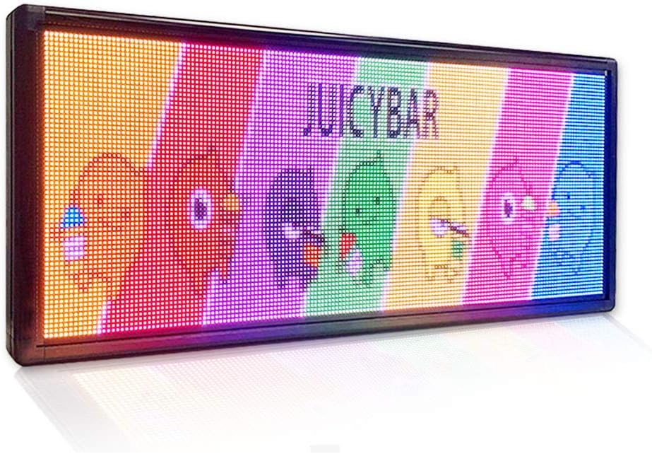 Outdoor p6 Full Color LED Sign 40''x18'' Support Scrolling Text LED Advertising Screen/programmable Image Video LED Display