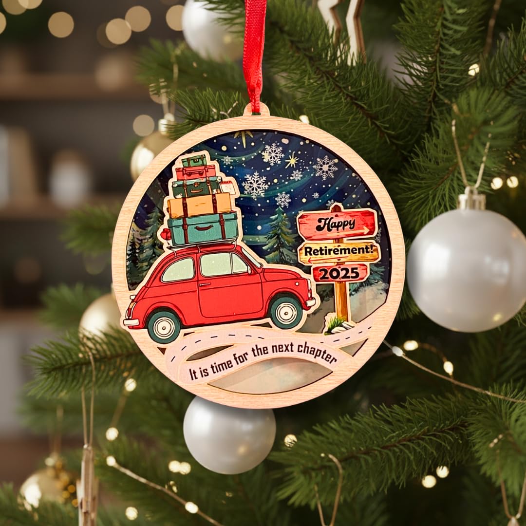 Décoration de retraite 2025 en bois : le cadeau de Noël idéal