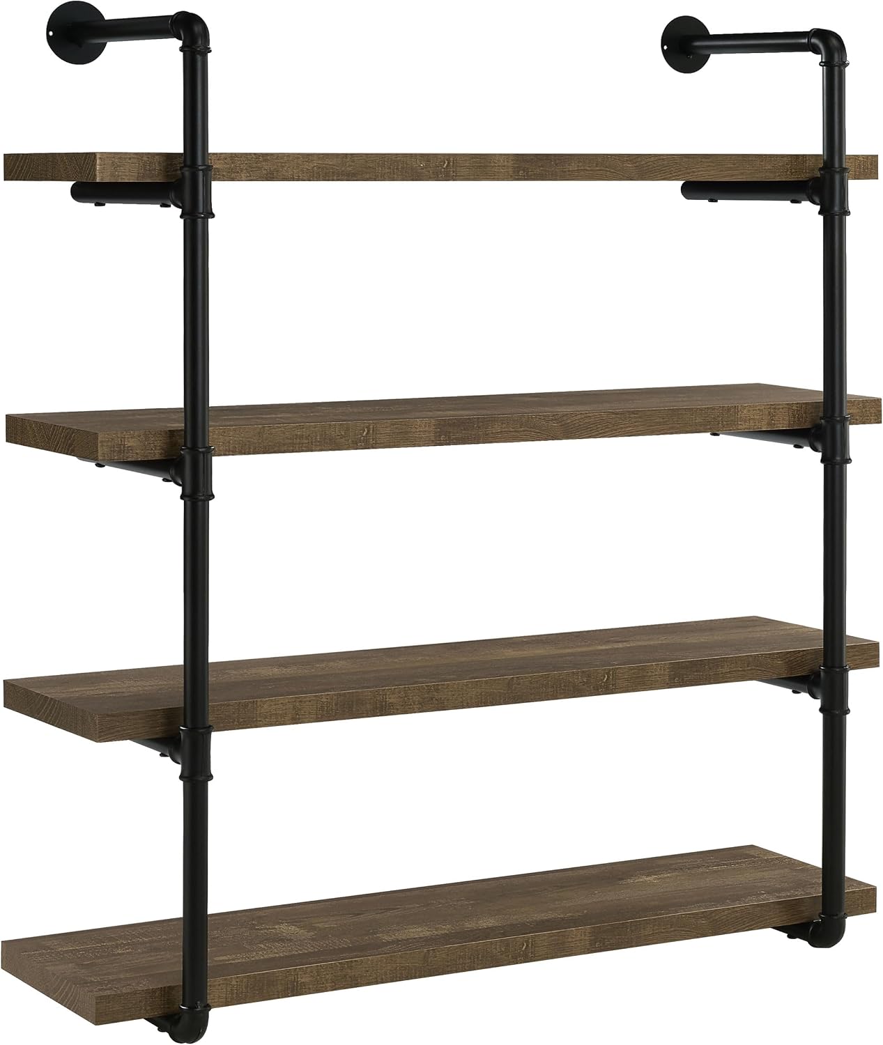 Coaster Home Furnishings Elmcrest 39-inch 4-Shelf Wall Bookshelf Rustic Oak 804417