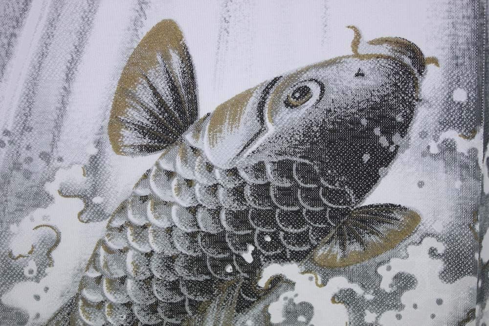 Noren Japanese Doorway Curtain Tapestry Decorations Room Divider Privacy Anime Curtains for Bedroom Living Room Kitchen Door Home Decor (Koi Carp, 33.5" W x 67" L) NR1861 image 4