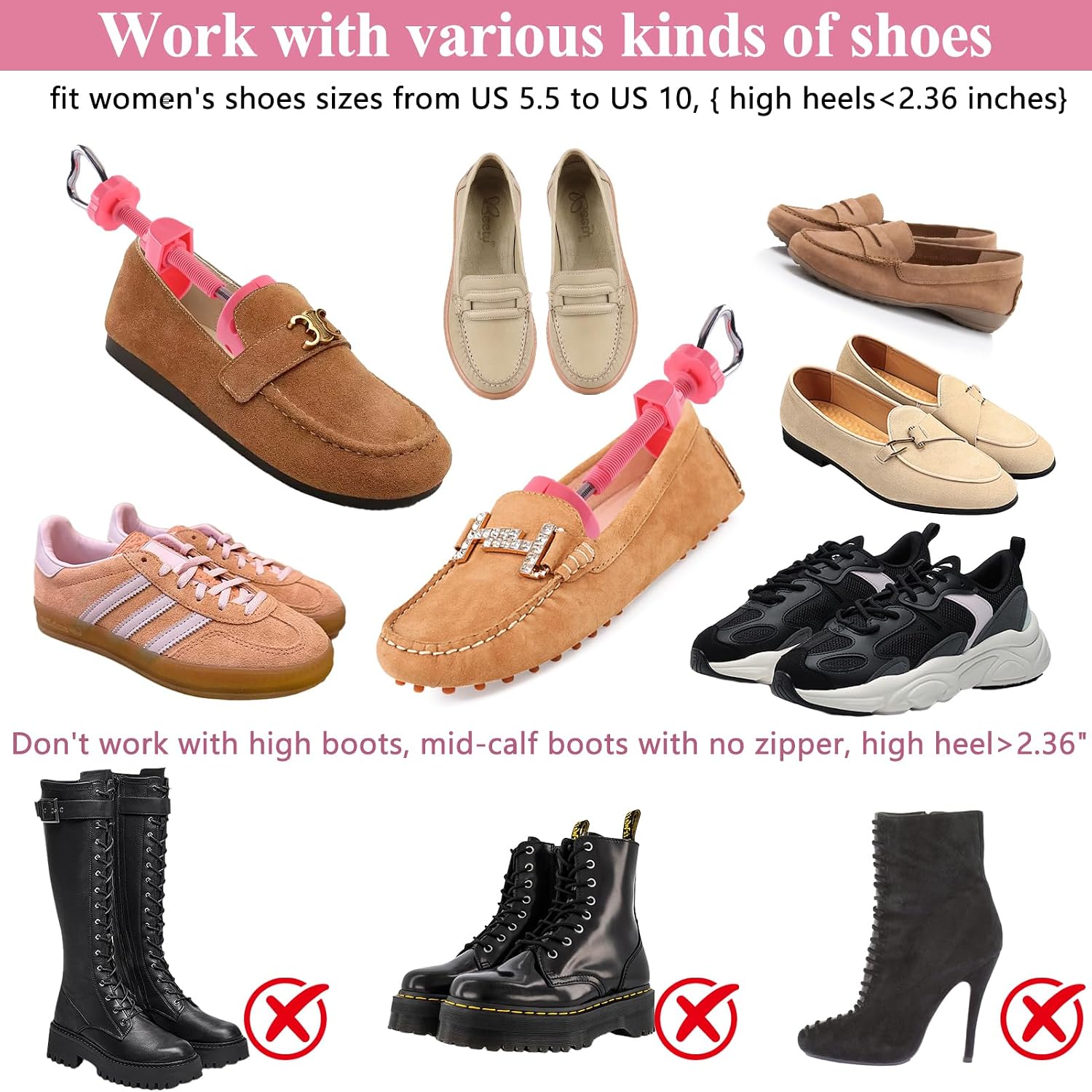 LANNEY Shoe Stretcher for Women & Men Wide Feet
