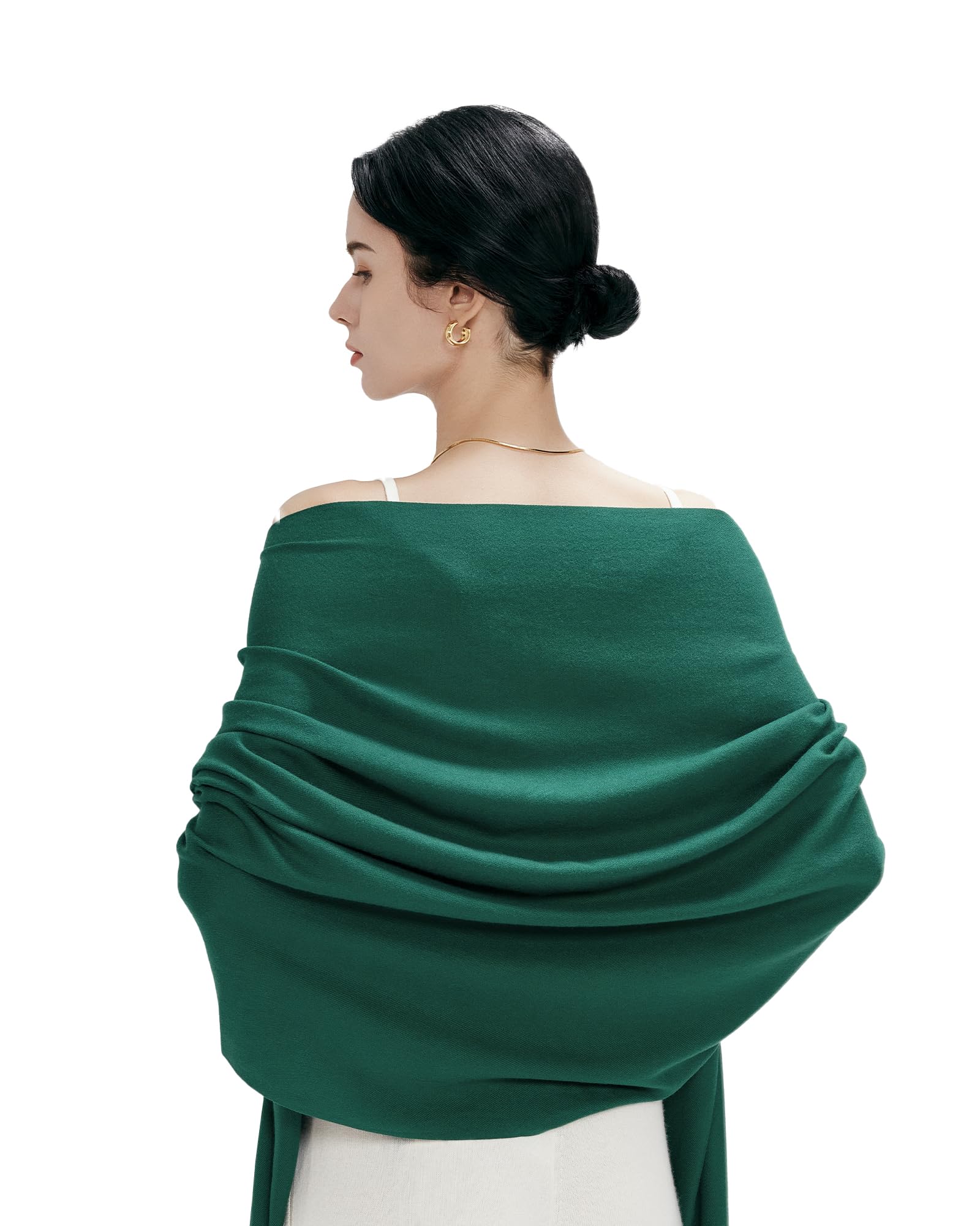 MaaMgic Sciarpa con Frange in Tinta Unita da Donna Morbida e Soffice di Misto Cotone per Autunno Invernale 200 * 70cm