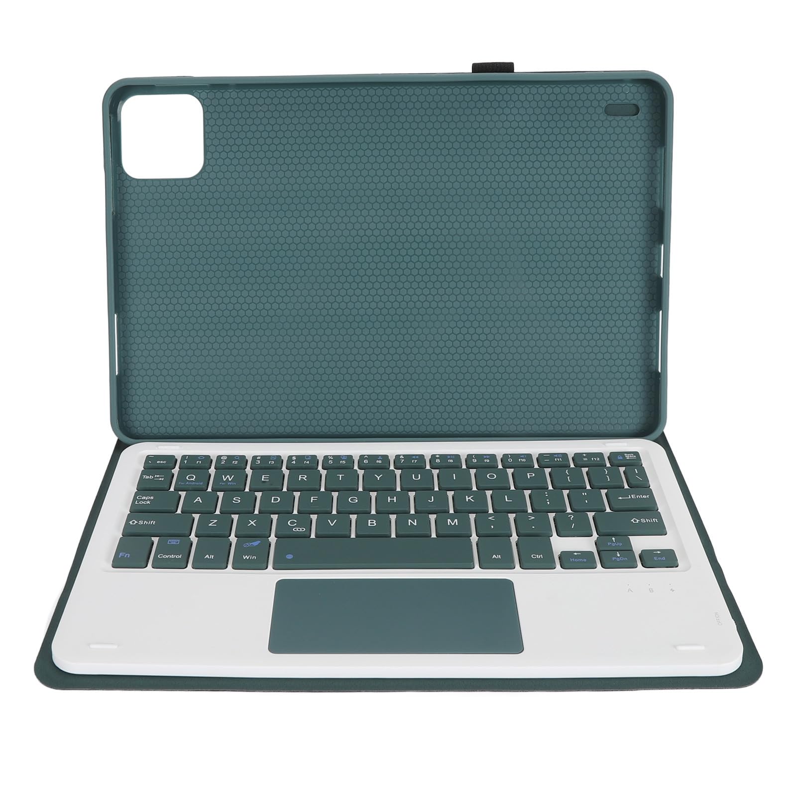 Etui klawiatury dla Pad 6 Pro 11 -calowy 2023 Model PU skórzany pokrywę z magnetycznym wyjmowanym bezprzewodowym klawiaturą Bluetooth i multi touch touchpad (Ciemnozielony)
