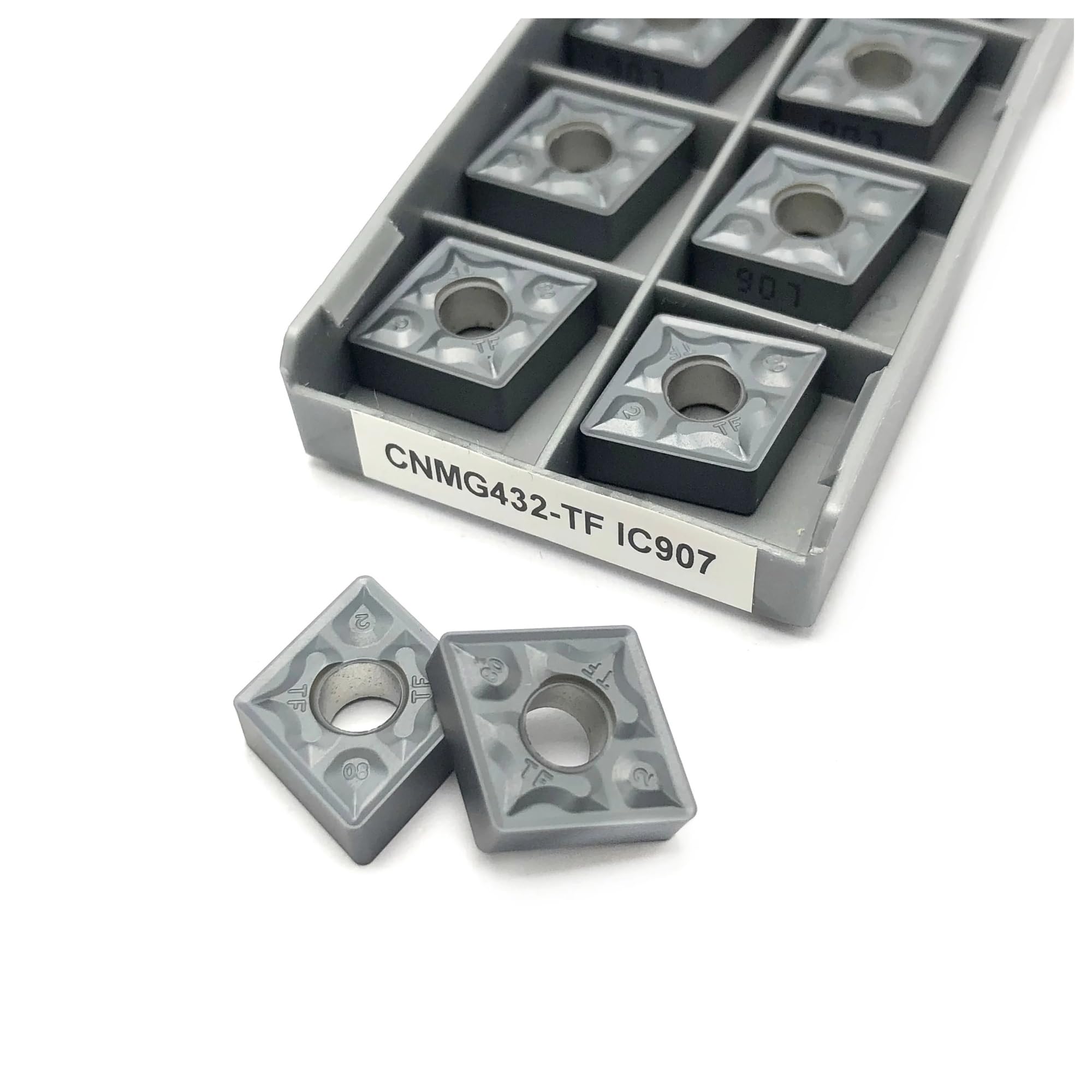 Insert carbure CNMG120408 TF IC908 haute résistance pour alliages durs