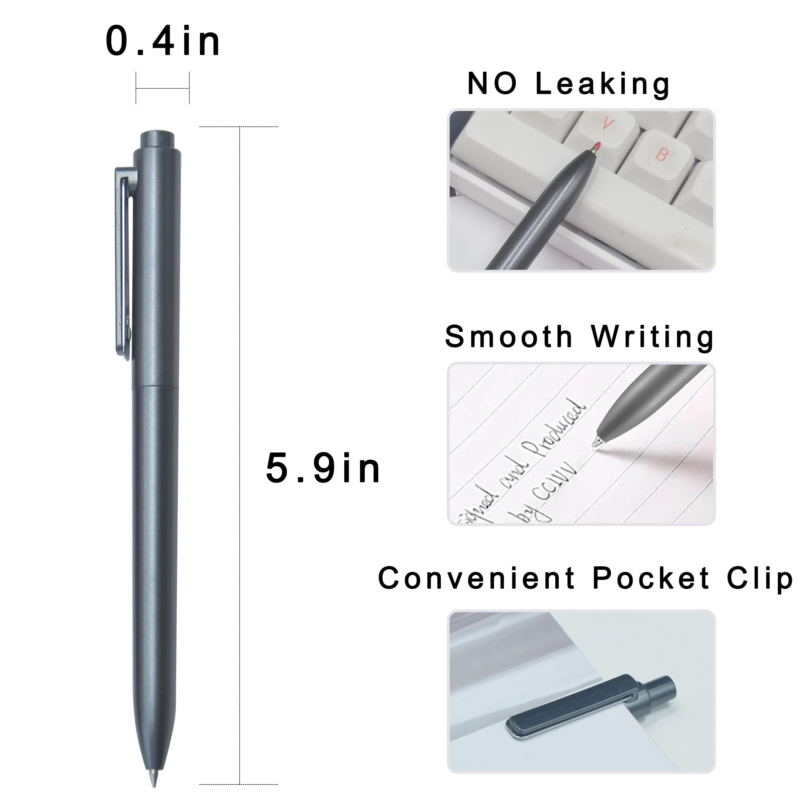 Black pen Black Ink Pens Write Pens with Elegant Gift Box Packaging 0 7mm — view 2