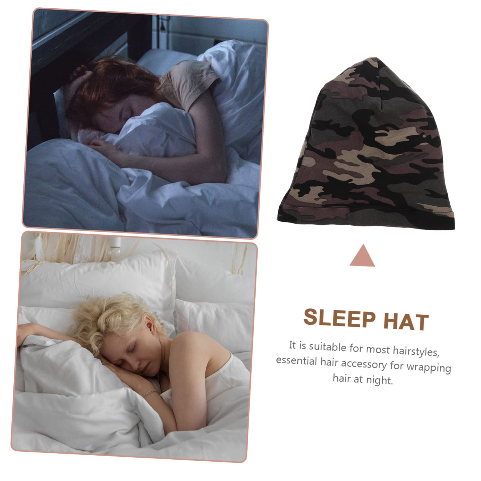 SHERCHPRY 5pezzi Cappello da Notte per Donne Elegante Copricapo Decorativo per Dormire Fodera Morbida e Traspirante per Trucco e Cura della per Chemioterapia e Comfort Notturno