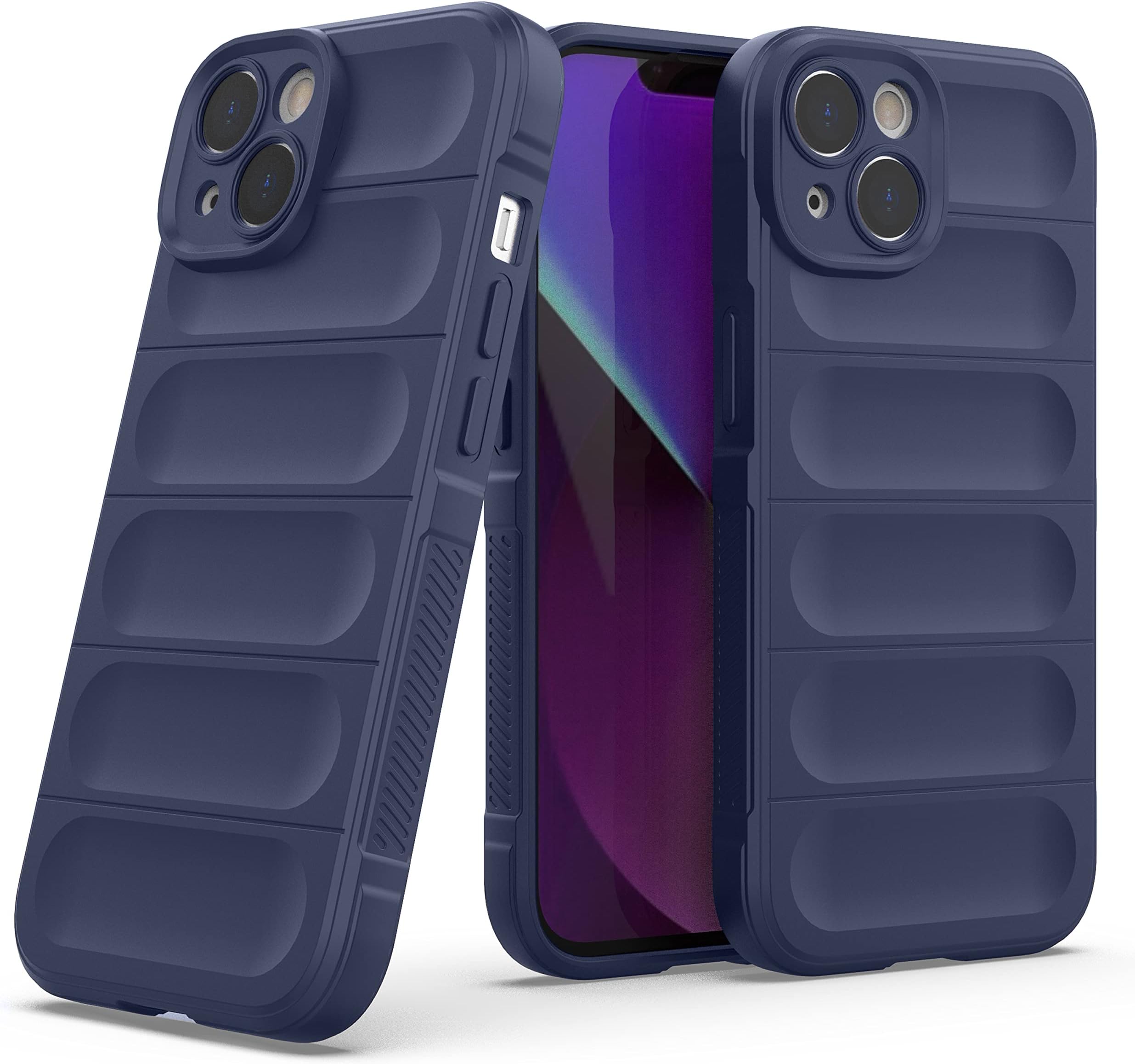 - Back Case Cover for iPhone 14 | Compatible for iPhone 14 Back Cover | Liquid Silicon Magic Case with Camera Protection | Sapphire