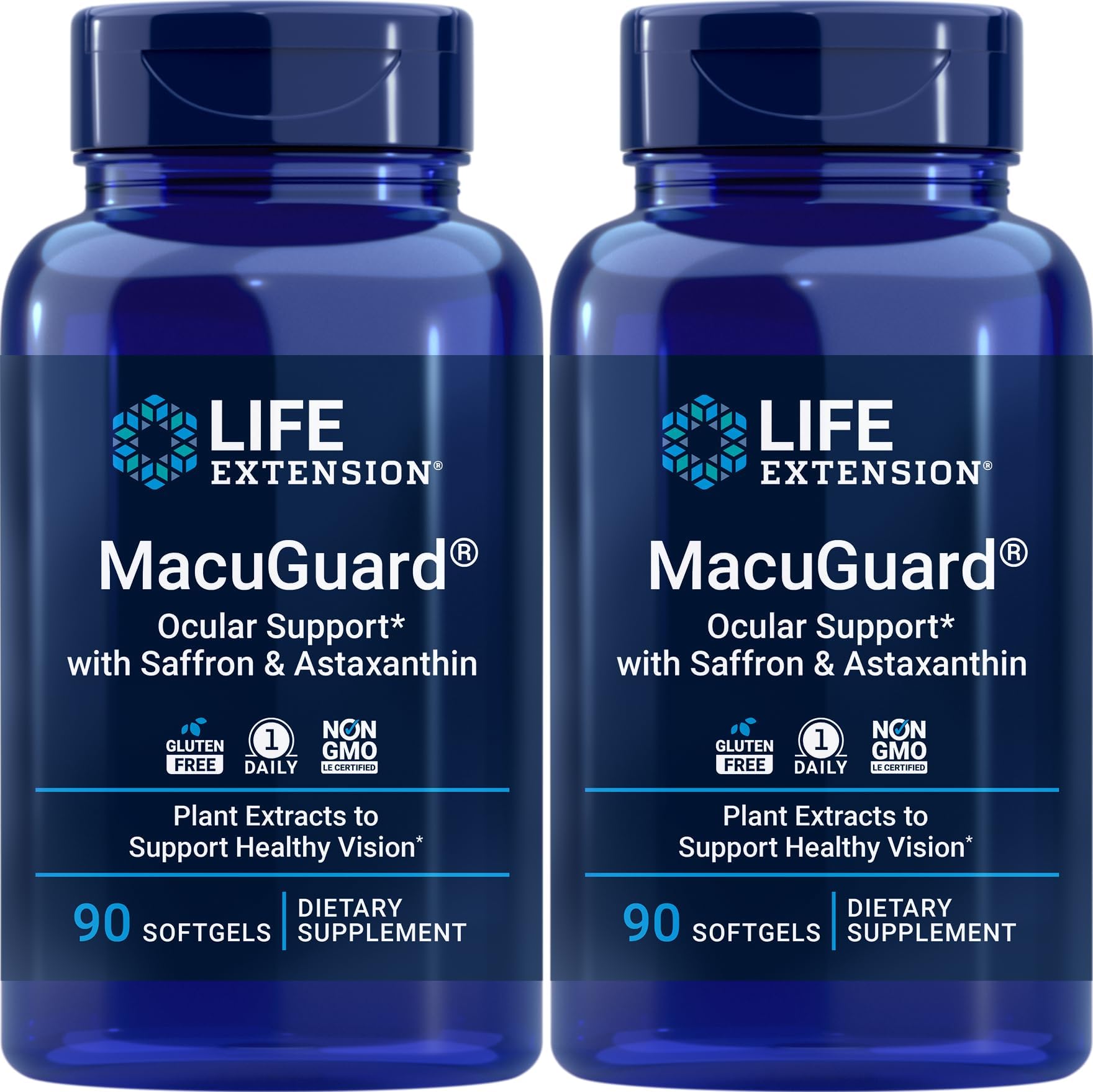 MacuGuard 90 softgels (Pack of 2) with Saffron & Astaxanthin