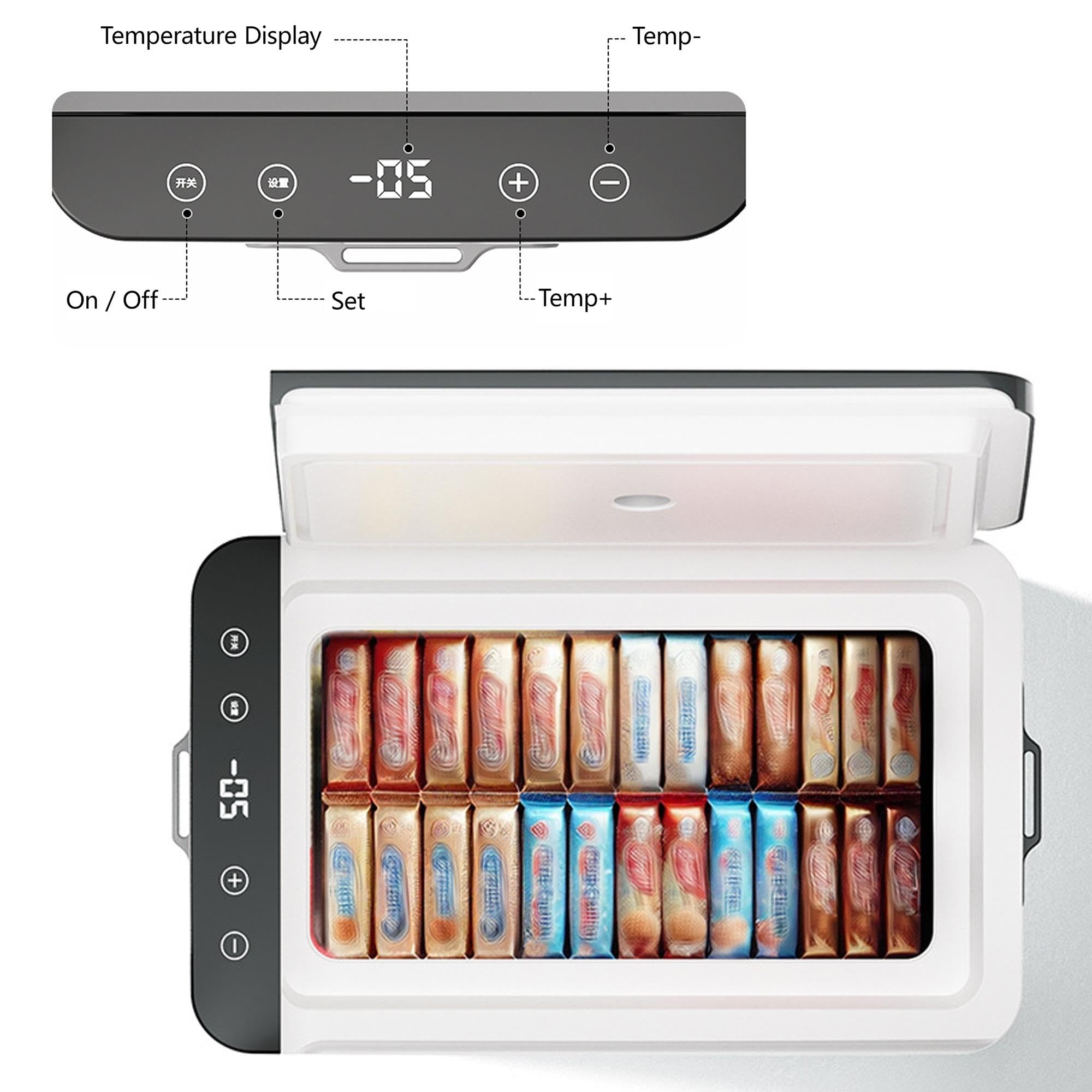 Frigorifero Portatile Compressore 12V 220V, Frigo Auto Congelatore per Casa