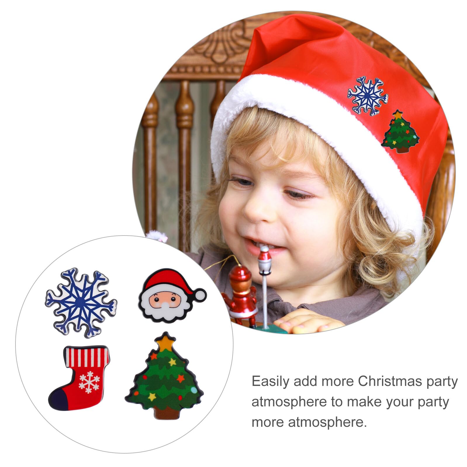 BESPORTBLE 8 Broches Navideños Decorativos Diseño Especial para Fiestas de Navidad Varios estilos
