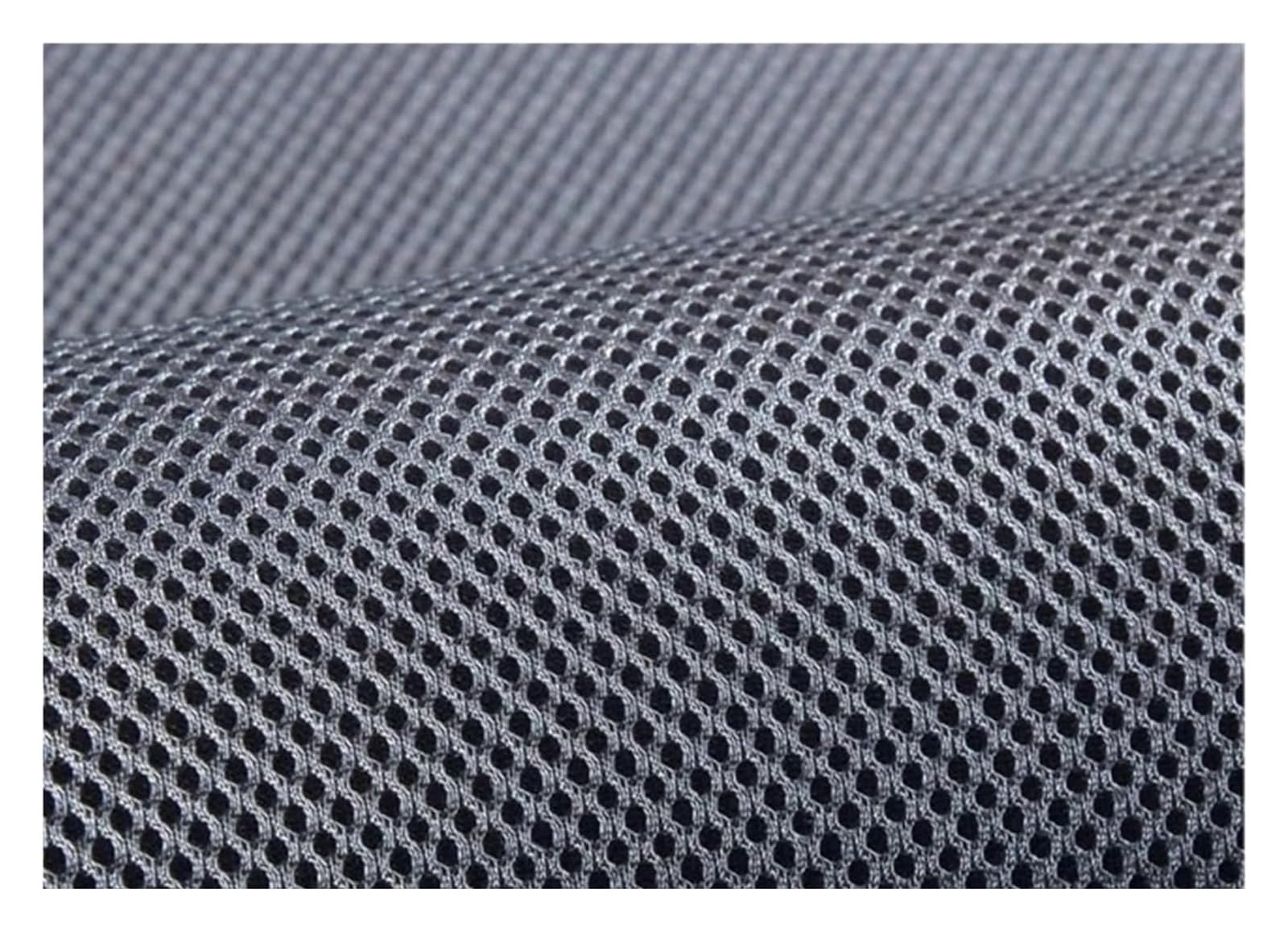 Tela de malla, tela elástica, 160 x 200 cm/160 45 cm, transpirable 3D for hacer sillas, altavoces, a prueba polvo y sonido, for(13 Dark Grey,160x200cm)