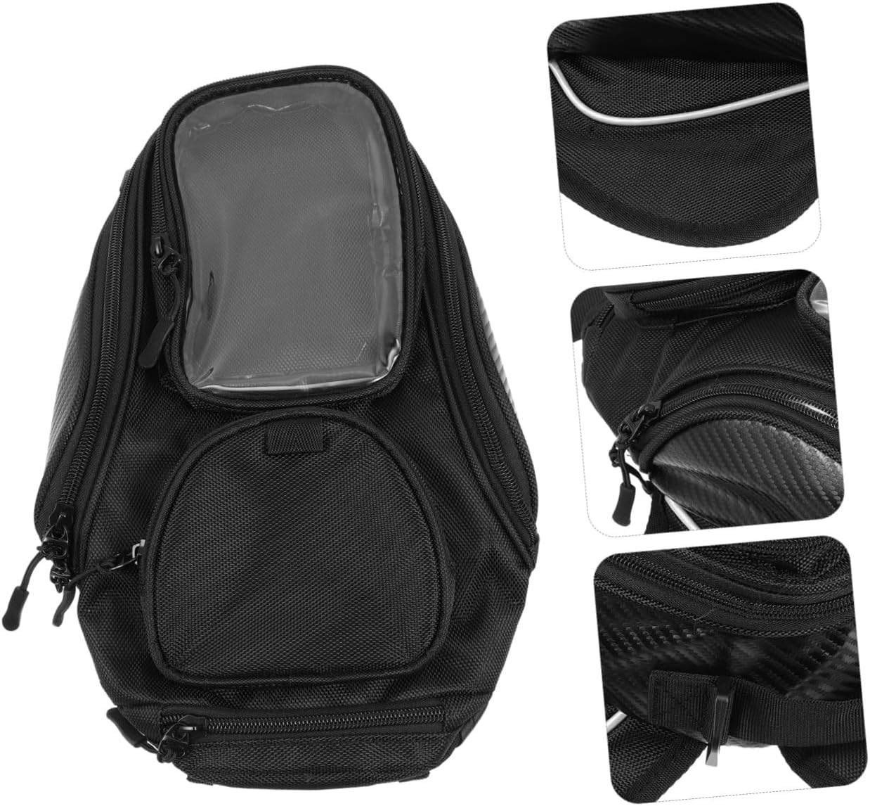 ORFOFE Motorcycle Tank Bag Magnetic Waterproof Motorcycle Fuel Tank Pouch Large Capacity Outdoor Riding Tool Bag for Motorbike
