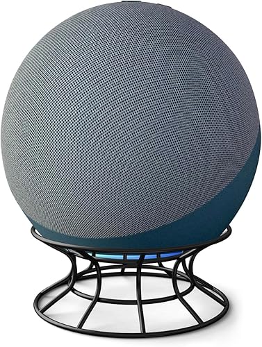 Miniatura 8 de Soporte de mesa inteligente con altavoz para Homepod de 2 generación (lanzado en 2023) y Echo 4 generación (lanzado en 2020), soporte decorativo