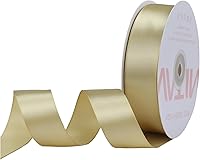 Vista 6 de VATIN Cinta de satén sólido verde de 1-1/2 pulgadas, cinta de tela artesanal de 50 yardas para envolver regalos, arreglos florales, decoración