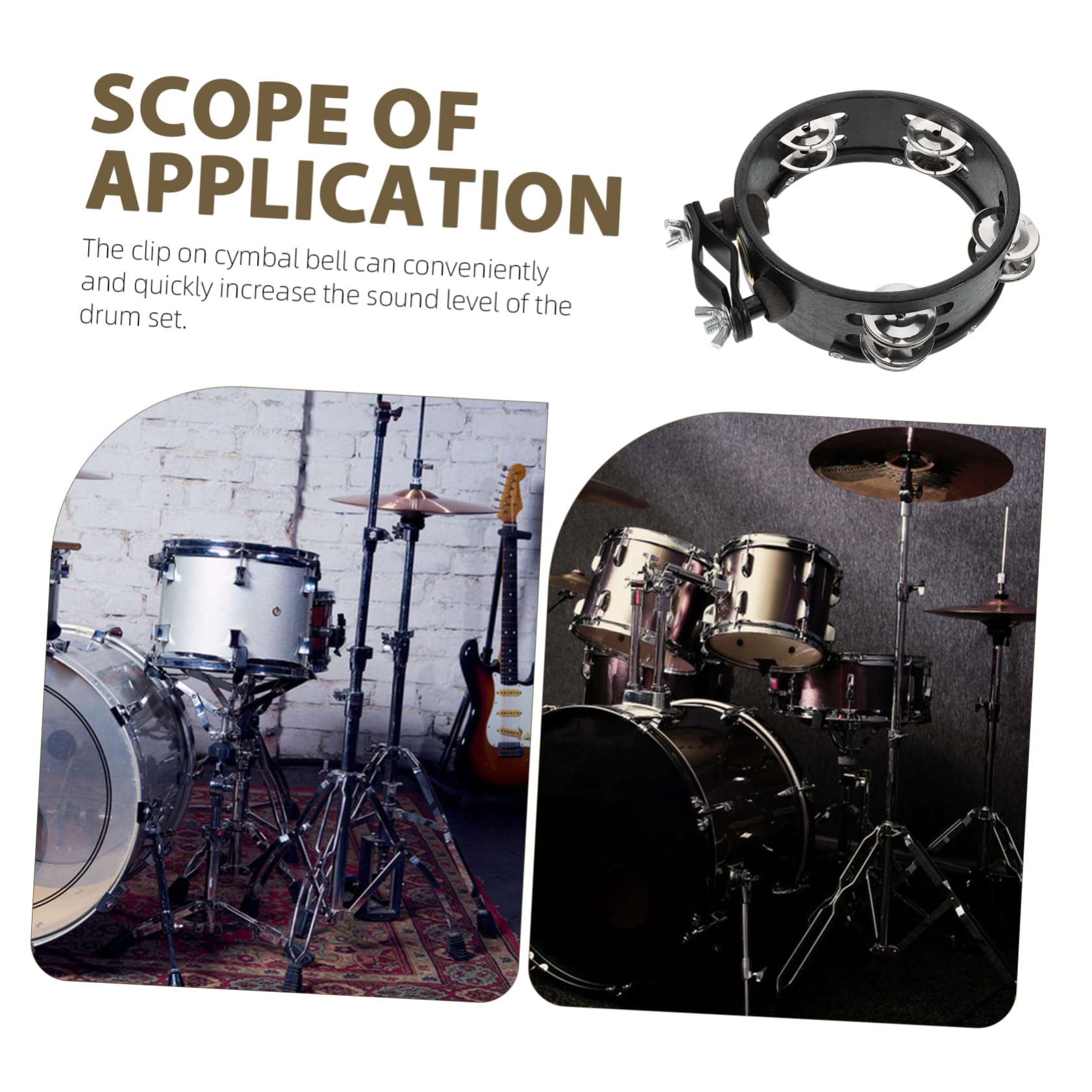 Hi Hat Glocke und Metall mit Rundem 6 Zoll Durchmesser Crisp Tone für Verbessertes Schlagzeug Zubehör bei Musikalischen Auftritten