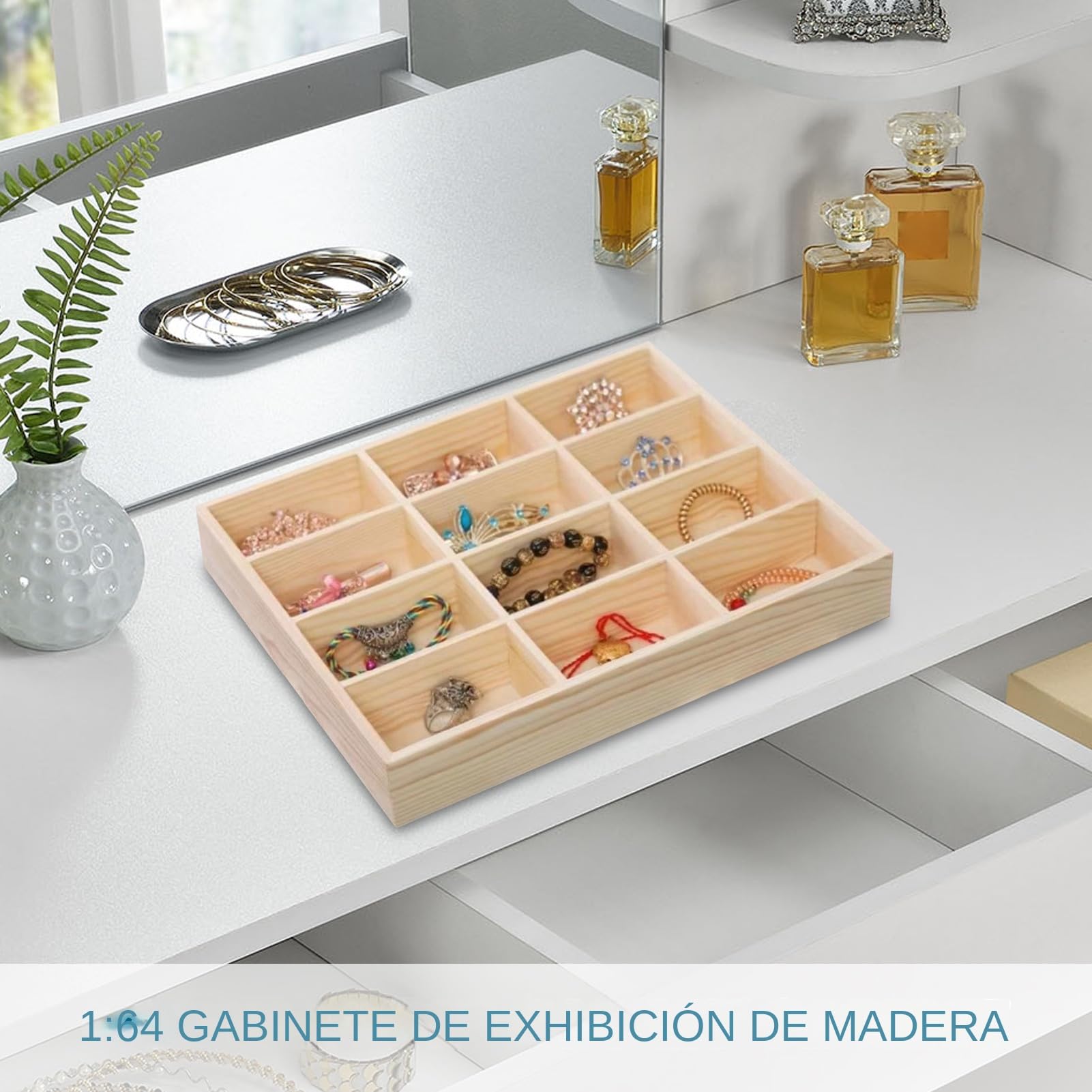 Genérico Gabinete de Almacenamiento para Coches de, Estante Organizador de Madera para Coches a Pared, Gabinete Decorativo De Fácil Instalación para Figuras Coleccionables Adolescentes Y