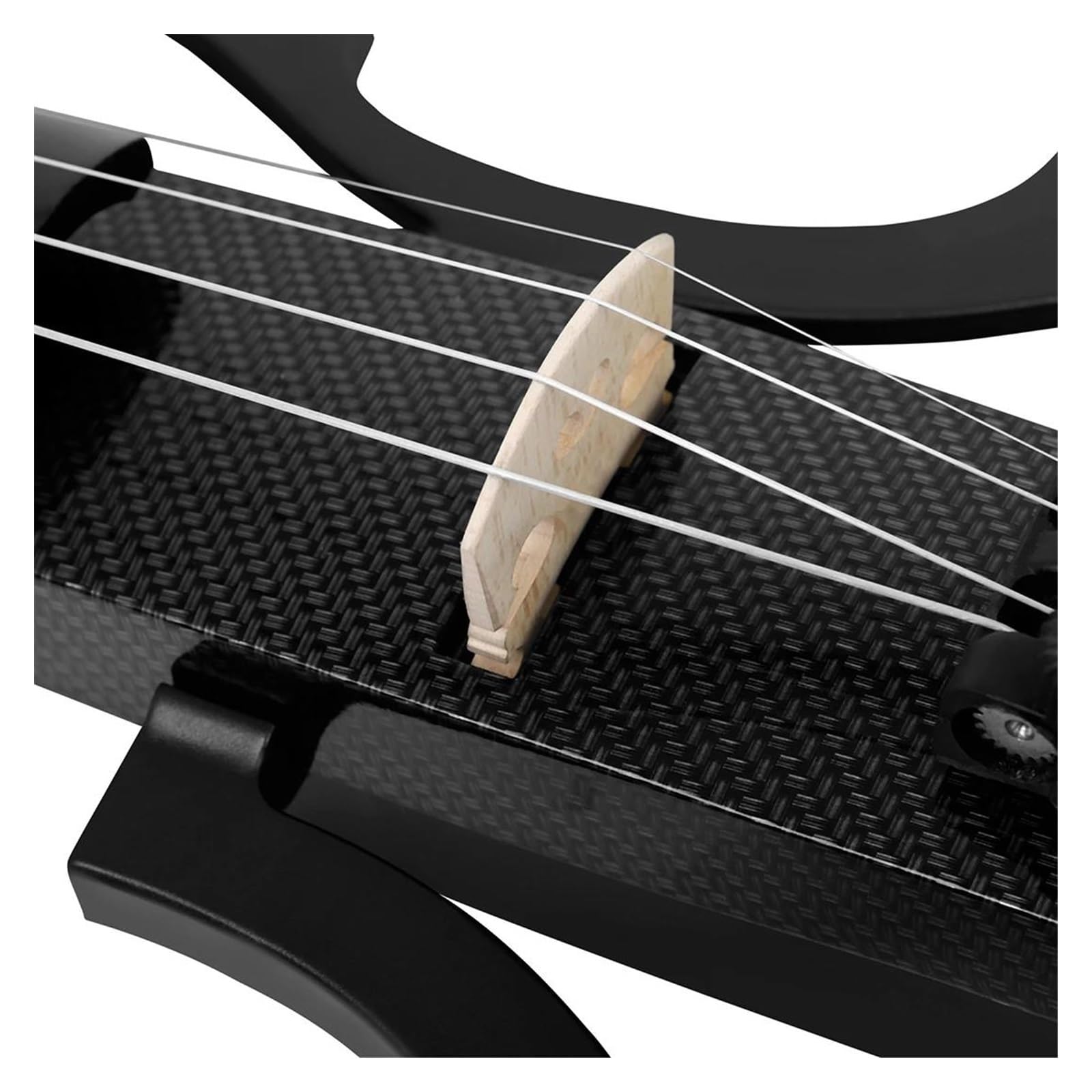 Violino Elettrico 4/4 Con Corpo In Fibra Di Carbonio ABS E Accessori Per Strumento A Corda Violino