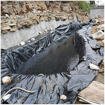 Image YAOJIA Flexible Pond Liners Black HDPE Pond Liners, Heavy Duty Fish Pond Preformed Liners ,Garden Pool Membrane Reinforced Landscaping (Size : 10x10M(32.8x32.8ft)) Image YAOJIA Flexible Pond Liners Black HDPE Pond Liners, Heavy Duty Fish Pond Preformed Liners ,Garden Pool Membrane Reinforced Landscaping (Size : 10x10M(32.8x32.8ft))