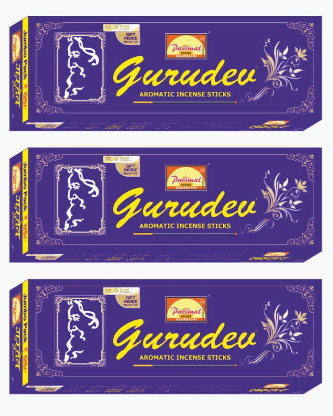 Aromatic Incense Sticks (350 Sticks) (540 gm)| Leathery,Floral & Woody Fragrance (Each 180 gm) | Spiritual Purpose | Aromatic, Long‑Lasting Agarbatti for Meditation & Pooja | Pack of 3-image-29