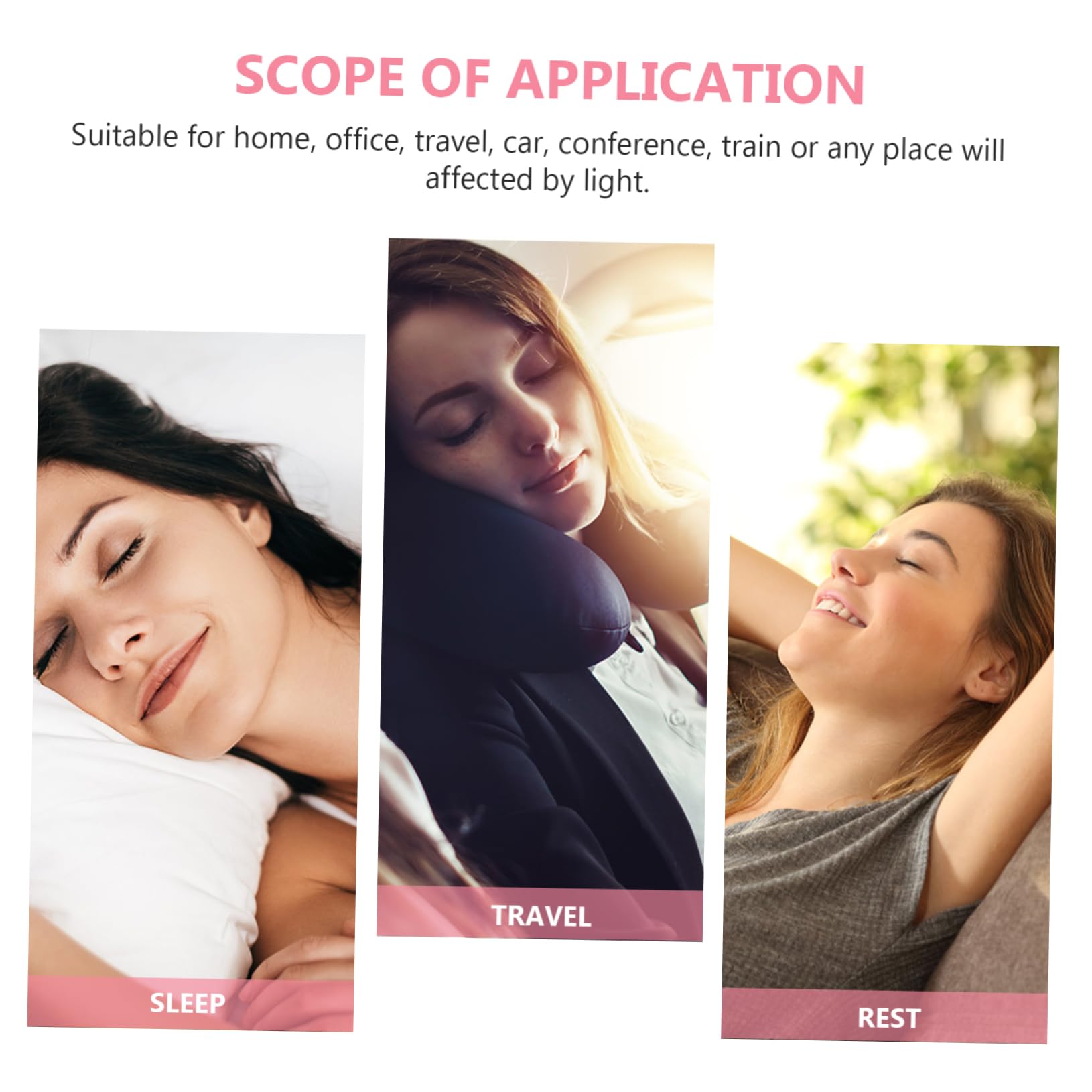 Maschera per Occhi in Gel Silicone Rosa, Compressa Calda e Fredda | Riposo in Viaggio e Sonno Notturno, Confortevole da Indossare, Foglio Gel Elastico
