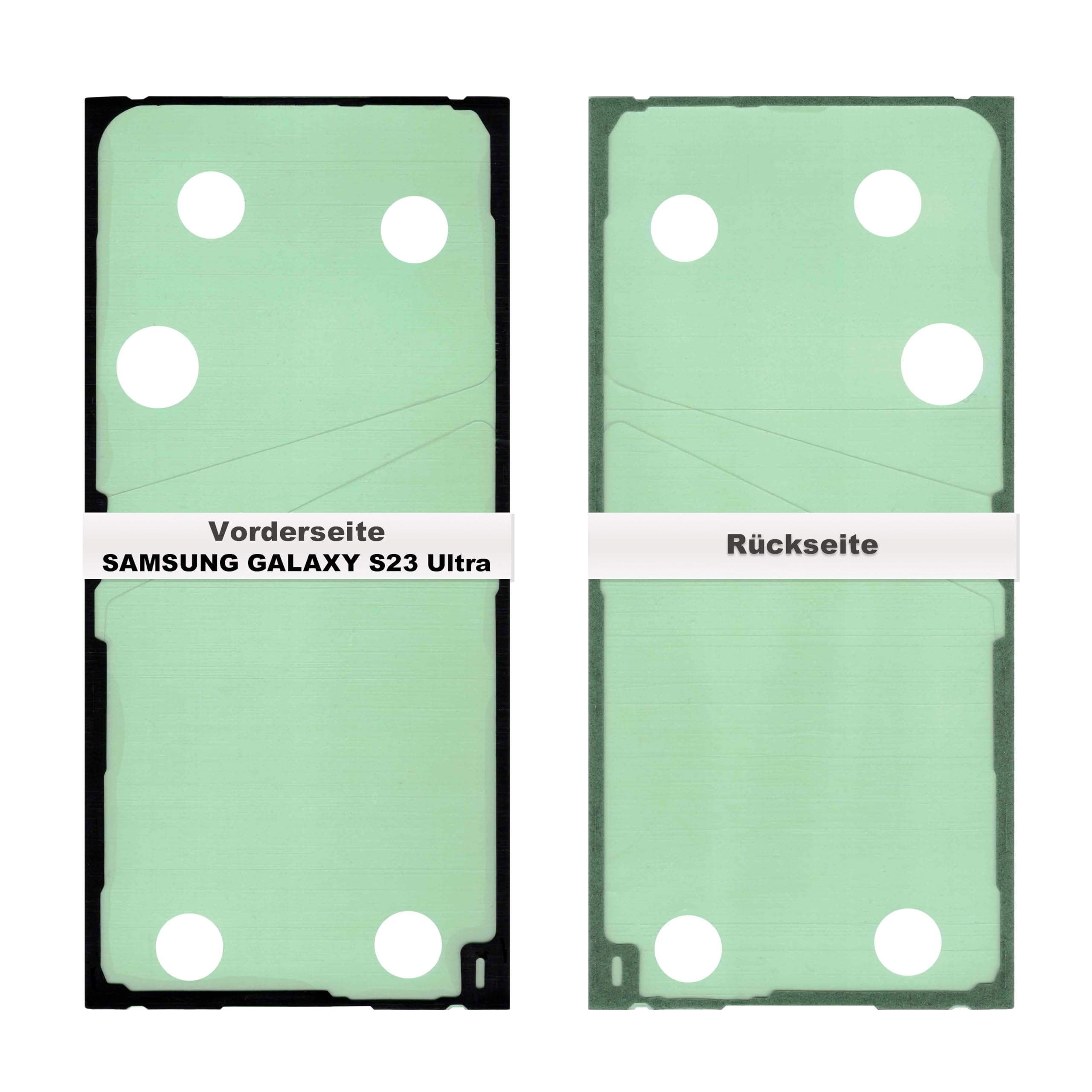 Copribatteria adesivo compatibile per Samsung S23 Ultra SM-S918 nastro adesivo guarnizione striscia pellicola posteriore