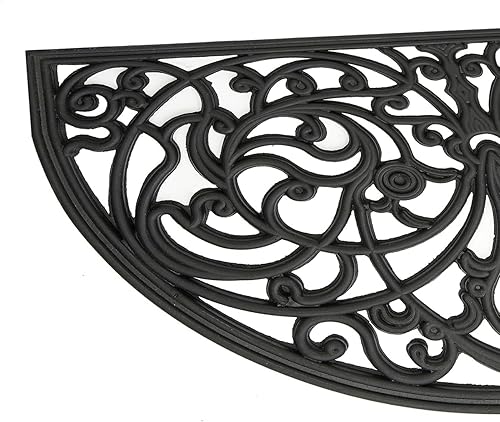 Miniatura 9 de Tapetes de goma reciclada, duraderos y fáciles de limpiar para todas las estaciones, resistentes para todo tipo de clima, para entradas, parte