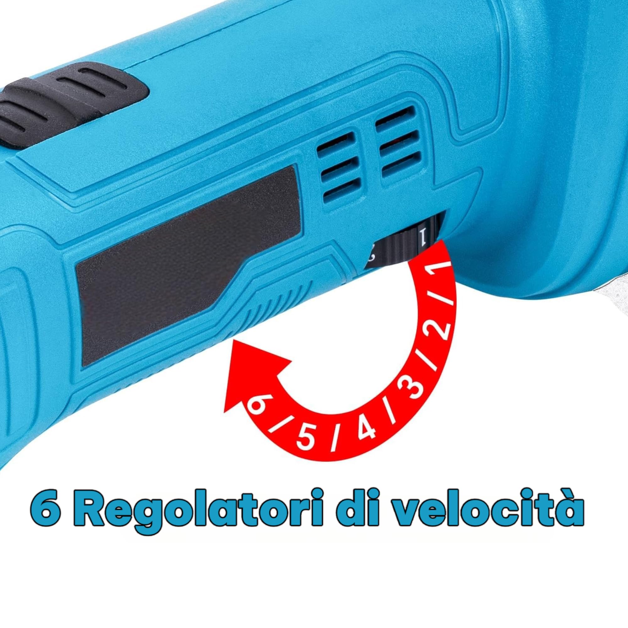 Tosapecore Tosatrice Pecora Doppia Batteria da 42VF 4.0Ah con 6 Velocità Regolabile per Rasare La Lana di Pecore, Capre, Bovini e Altri Animali da Fattoria